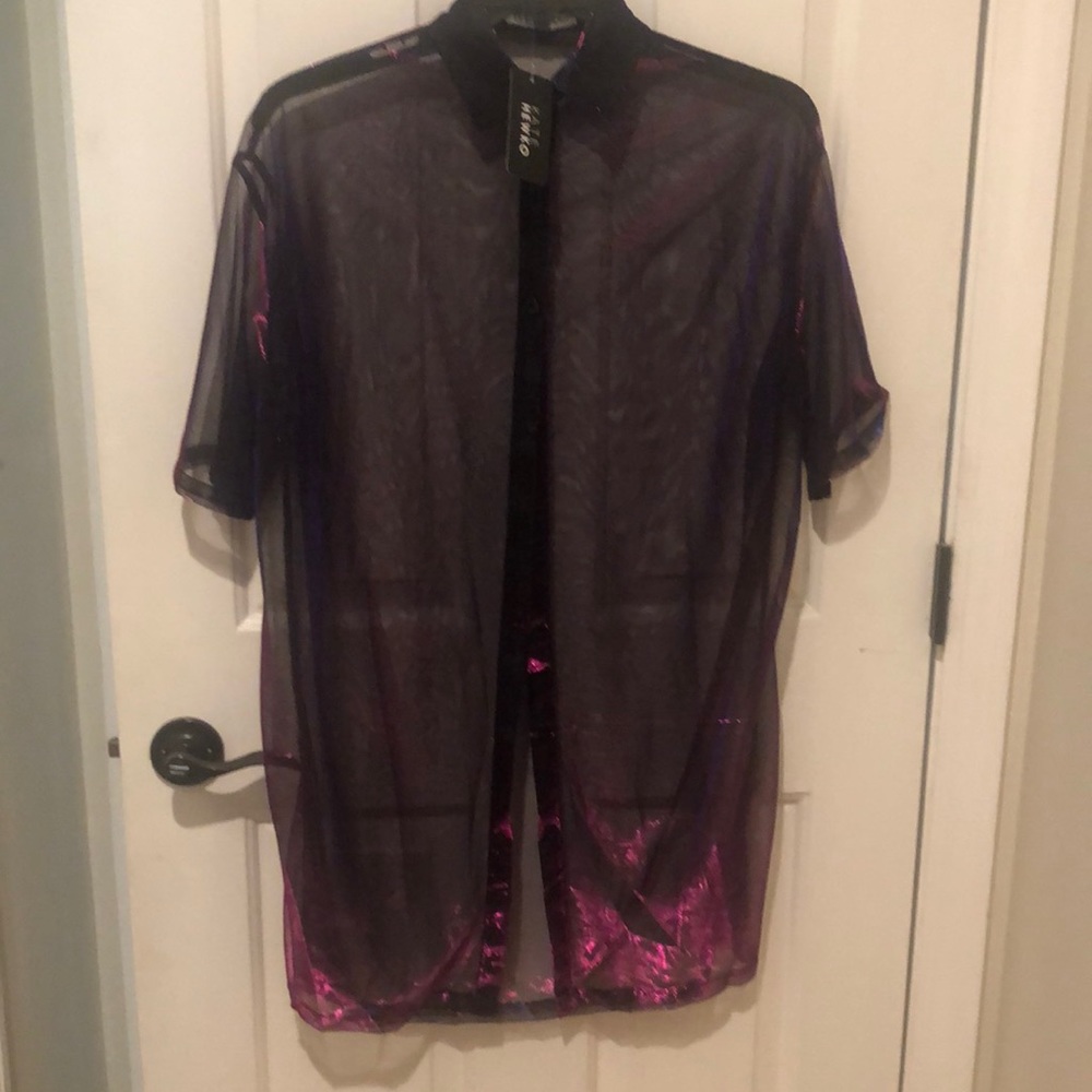 Kate Hewko one size sheer layering jacket
